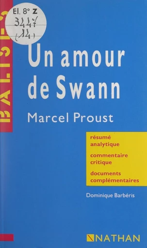 Un amour de Swann, Marcel Proust - Dominique Barbéris - FeniXX réédition numérique