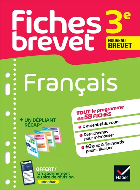 Fiches brevet - Français 3e Brevet 2025 - Sylvie Dauvin - Hatier