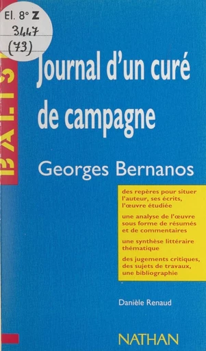 Journal d'un curé de campagne - Danièle Renaud - FeniXX réédition numérique