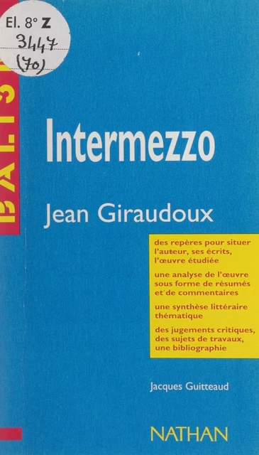 Intermezzo - Jacques Guitteaud - FeniXX réédition numérique