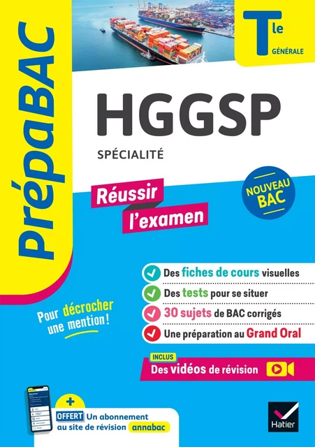 Prépabac Réussir l'examen - HGGSP Tle générale (spécialité) - Bac 2025 - Christophe Clavel, Laurent van De Wandel, Florence Holstein, Barbara Jamin de Capua, Jean-Philippe Renaud - Hatier