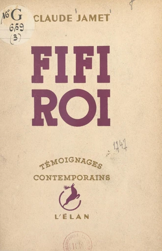 Fifi roi - Claude Jamet - FeniXX réédition numérique