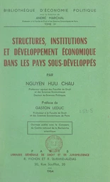 Structures, institutions et développement économique dans les pays sous-développés