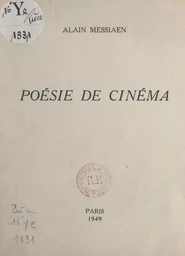 Poésie de cinéma