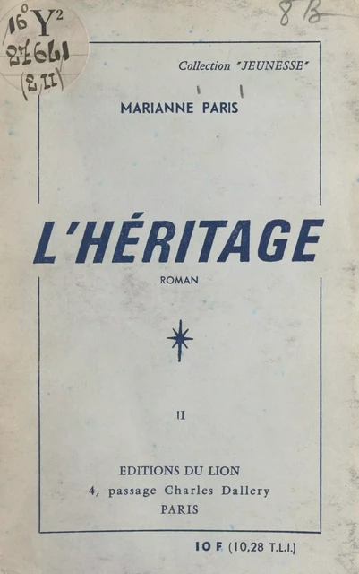 L'héritage (2) - Marianne Paris - FeniXX réédition numérique