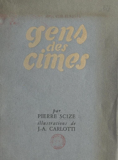 Gens des cimes - Pierre Scize - FeniXX réédition numérique