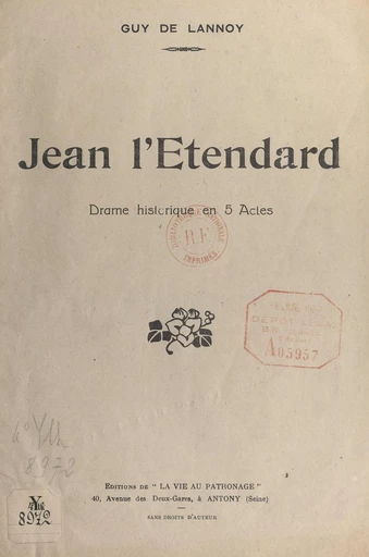 Jean l'Étendard - Guy de Lannoy - FeniXX réédition numérique