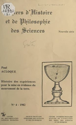 Histoire des expériences pour la mise en évidence du mouvement de la terre