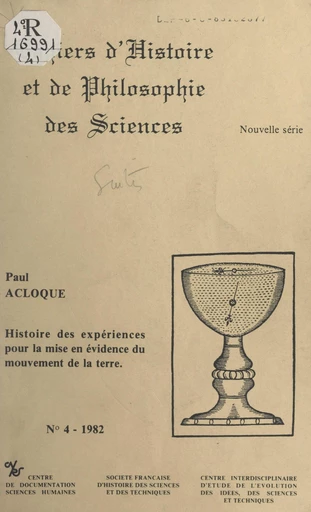 Histoire des expériences pour la mise en évidence du mouvement de la terre - Paul Acloque - FeniXX réédition numérique