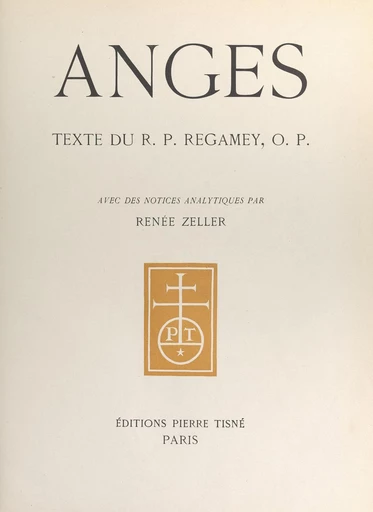 Anges - R. P. Regamey - FeniXX rédition numérique