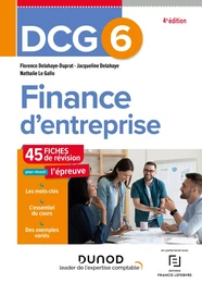 DCG 6 - Finance d'entreprise - Fiches - 4e ed.