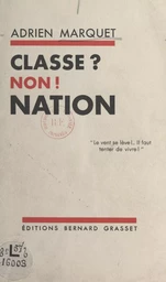 Classe ? Non ! Nation