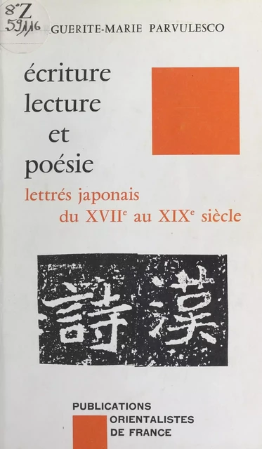 Écriture, lecture et poésie - Marguerite-Marie Parvulesco - FeniXX réédition numérique