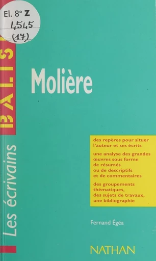 Molière - Fernand Égéa - FeniXX réédition numérique