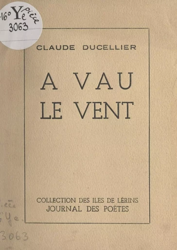 À vau le vent - Claude Ducellier - FeniXX réédition numérique