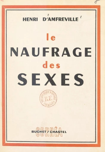 Le naufrage des sexes - Henri d'Amfreville - FeniXX réédition numérique