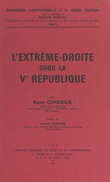 L'extrême-droite sous la Ve République