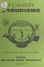 Introduction à l'étude des dimensions économiques du marché des congrès