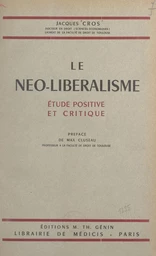 Le néo-libéralisme