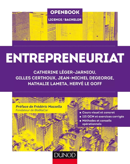 Entrepreneuriat - Catherine Léger-Jarniou, Gilles Certhoux, Jean-Michel Degeorge, Nathalie Lameta, Hervé Le Goff - Dunod