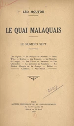 Le quai Malaquais : le numéro sept