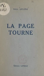 La page tourne