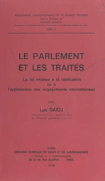 Le Parlement et les traités