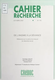 De l'anomie à la déviance