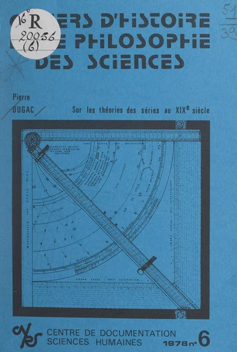 Sur les théories des séries au XIXe siècle - Pierre Dugac - FeniXX réédition numérique