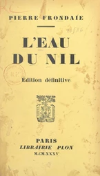 L'eau du Nil