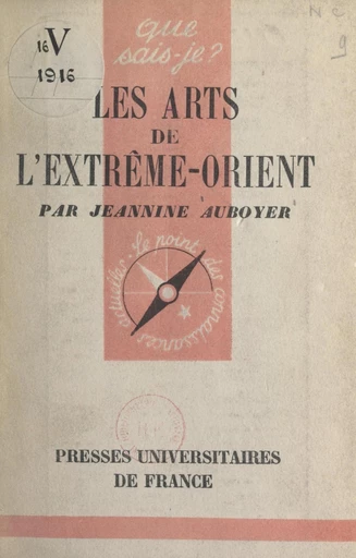 Les arts de l'Extrême-Orient - Jeannine Auboyer - FeniXX réédition numérique