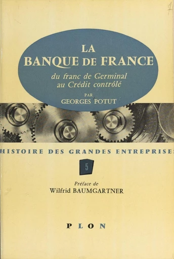 La Banque de France - Georges Potut - FeniXX réédition numérique