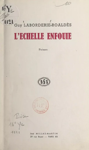 L'échelle enfouie - Guy Laborderie-Roaldès - FeniXX réédition numérique