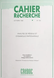 Analyse de réseau et dynamique partenariale