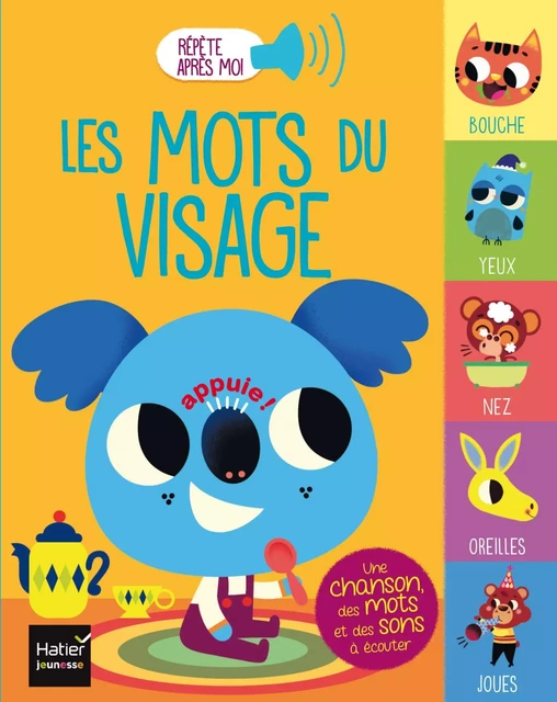 Répète après moi - Les mots du visage 1/3 ans - Madeleine Deny - Hatier Jeunesse