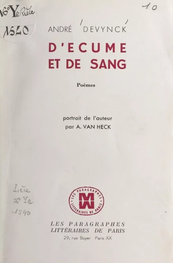 D'écume et de sang - André Devynck - FeniXX réédition numérique