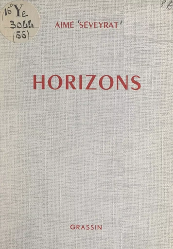 Horizons - Aimé Séveyrat - FeniXX réédition numérique