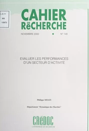 Évaluer les performances d'un secteur d'activité