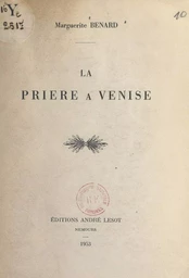 La prière à Venise