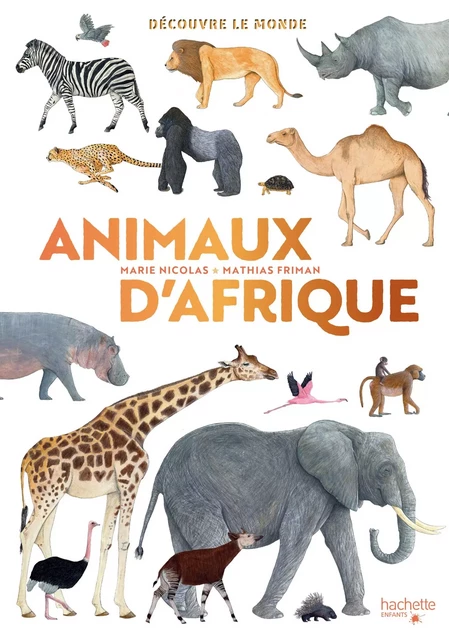 Découvre le monde - Animaux d'Afrique - Marie Nicolas - Hachette Enfants