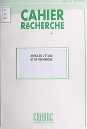 Articles d'étude et de recherche