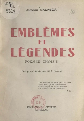 Emblèmes et légendes - Jérôme Salasca - FeniXX réédition numérique