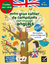 Mon gros cahier de comptines pour apprendre l'anglais