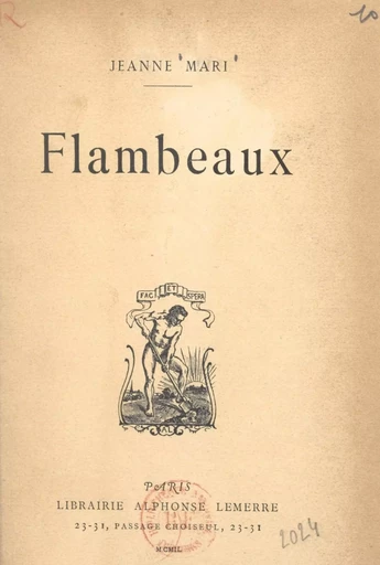 Flambeaux - Jeanne Mari - FeniXX réédition numérique