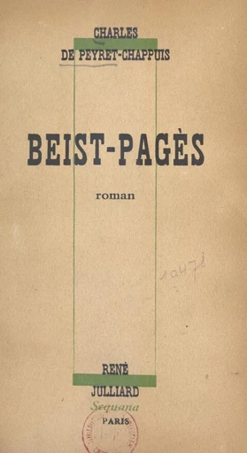 Beist-Pagès - Charles de Peyret-Chappuis - FeniXX réédition numérique