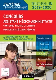 Concours Assistant médico-administratif 2019-2020 Tout-en-un Catégorie B