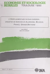 L'agro-alimentaire paysan européen