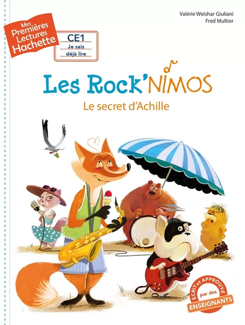 1res lectures (CE1) Les Rock'nimos n° 2 : Le secret d'Achille - Valérie Weishar Giuliani - Hachette Enfants