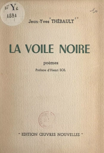 La voile noire - Jean-Yves Thébault - FeniXX réédition numérique