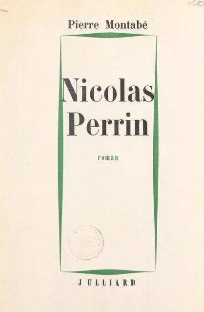 Nicolas Perrin - Pierre Montabé - FeniXX réédition numérique